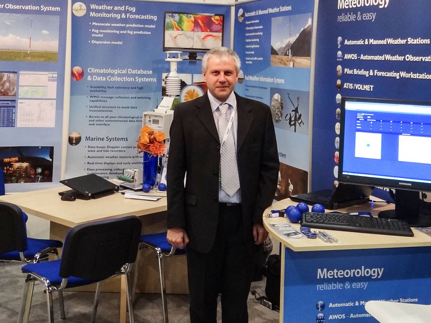 Stand of MicroStep-MIS at Meteorological Technology World Expo, Brussels