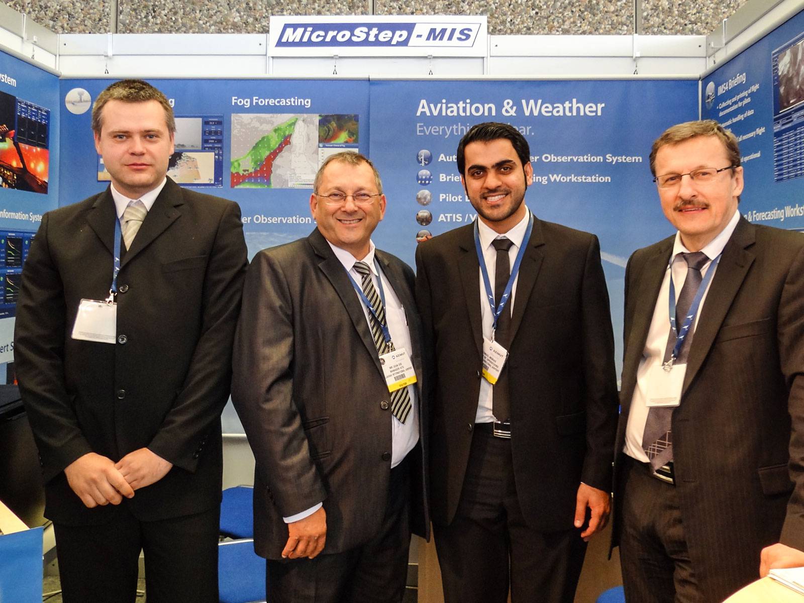 People at MicroStep-MIS Stand at ATC Global Exhibition and Conference 2013