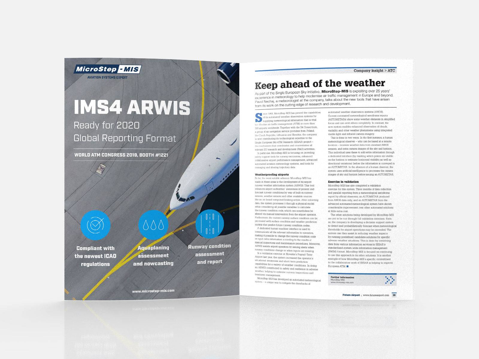 Advertisement and Article in Future Airport magazine