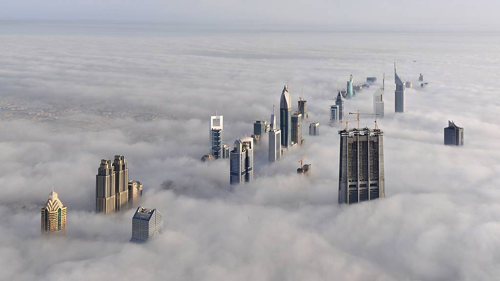 Dubai in fog