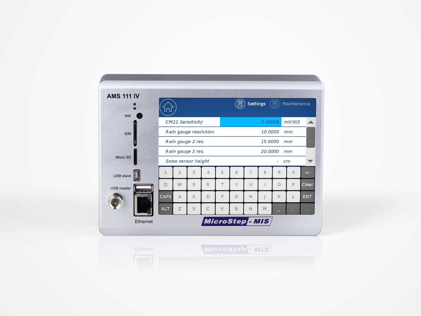 MicroStep-MIS | Data Logger AMS 111 IV - Linux version with display on