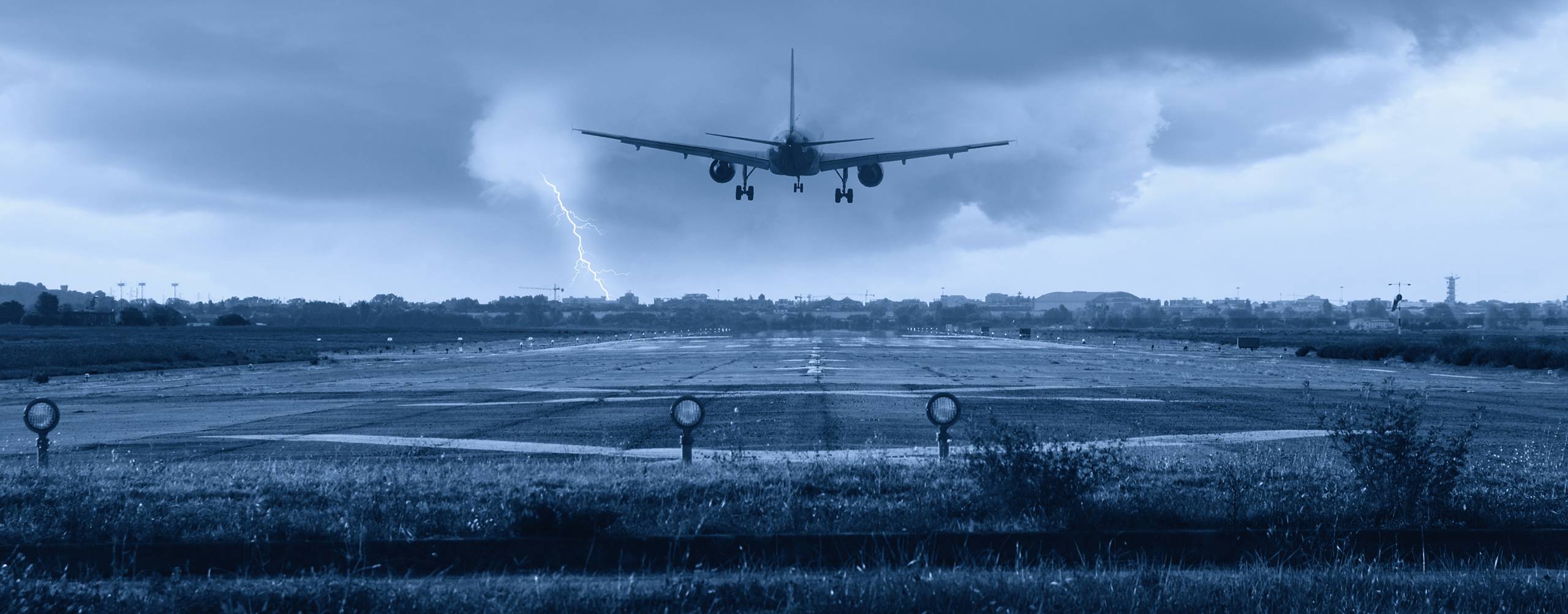 Lightning at the airport