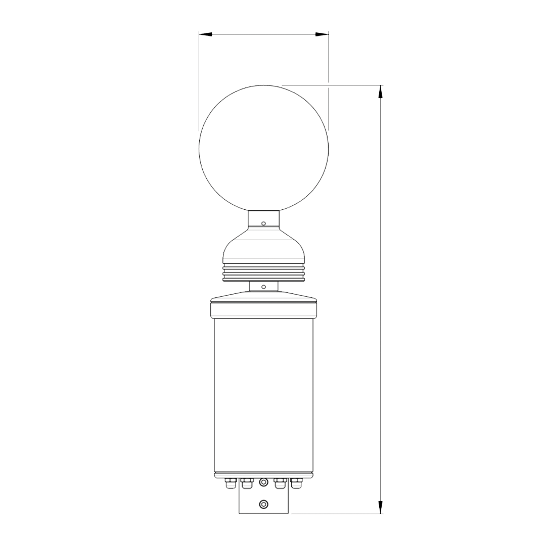 MicroStep-MIS | BTD-200 Sensor dimensions