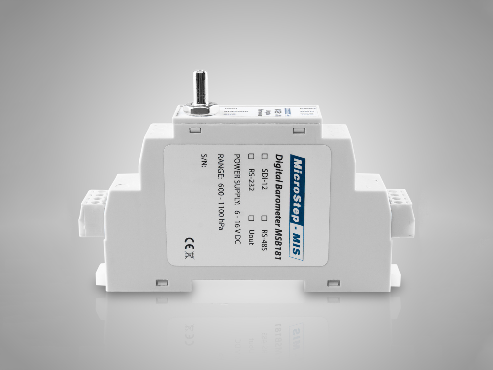 MicroStep-MIS | Front view of MSB181 DIN version